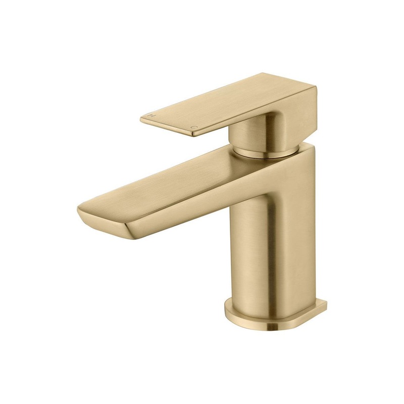 Fegge Cloakroom Basin Mixer & Waste – Brushed Brass