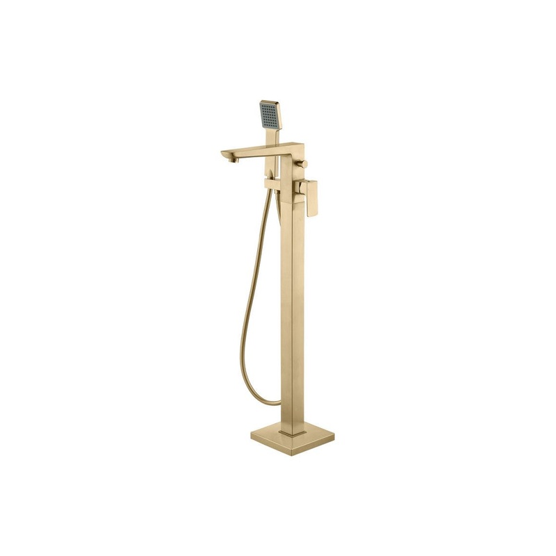 Fegge Floor Standing Bath/Shower Mixer – Brushed Brass