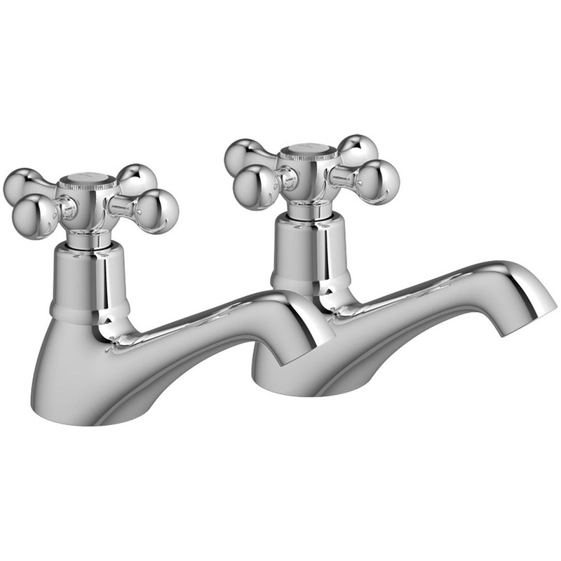 Hawley Bath Pillar Taps – Chrome