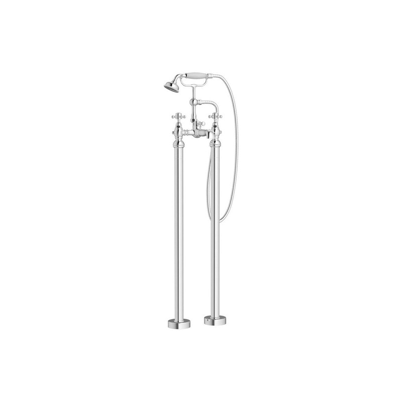 Namdi Floor Standing Bath/Shower Mixer & Shower Kit – Chrome