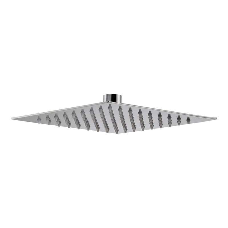 Abode Storm Slimline 200x200x3mm Square Showerhead – St/Steel