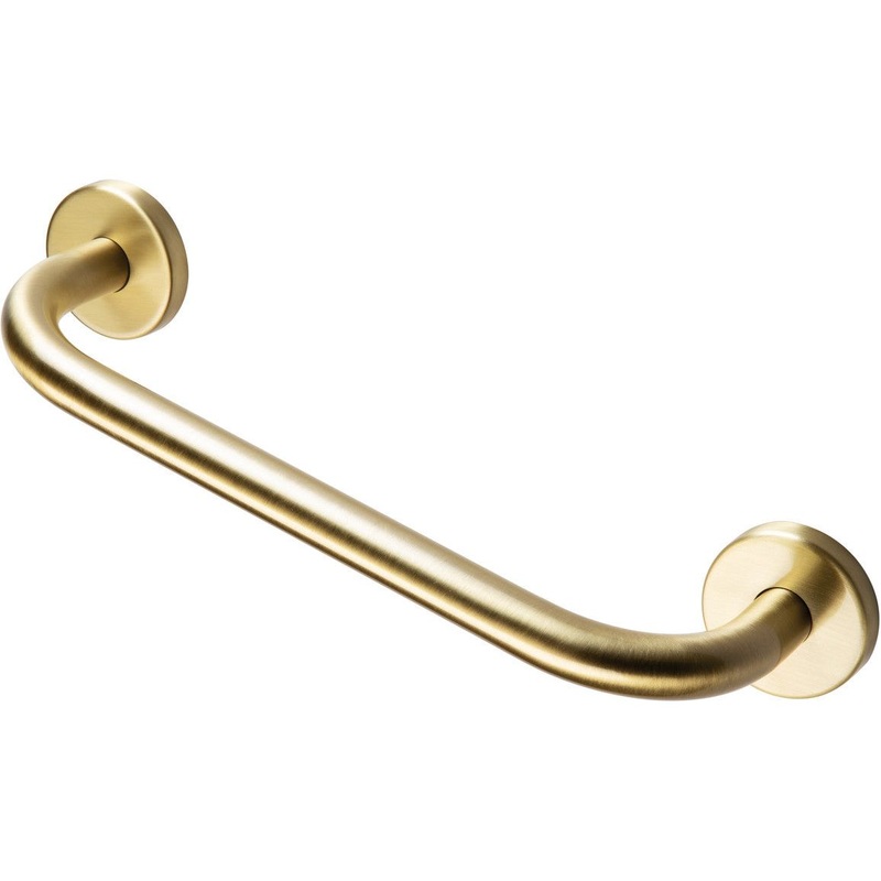 Straight 35cm Grab Rail – Brushed Brass