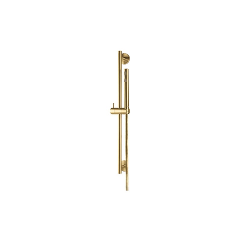 Vema Tiber Riser, Handset & Hose Set – Brushed Brass