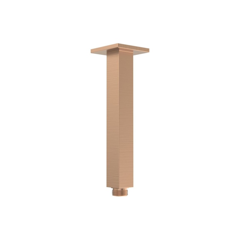 Engleman 180mm Square Ceiling Arm – Brushed Bronze