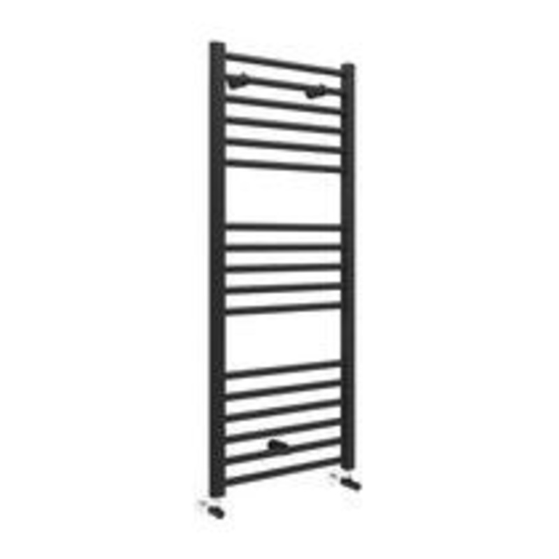 Briar Straight 30mm Ladder Radiator (500x1200x30mm) – Matt Black Radiator