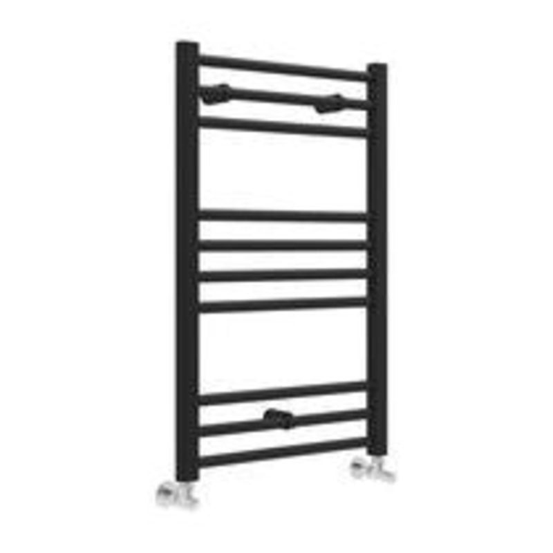 Briar Straight 30mm Ladder Radiator (500x800x30mm) – Matt Black Radiator