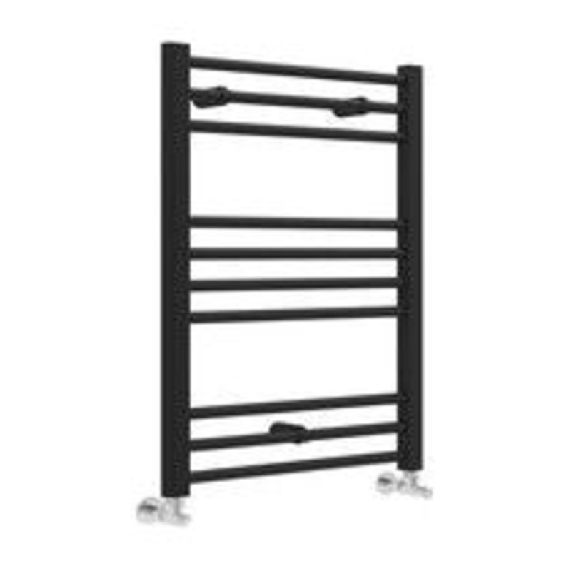 Grada Straight 30mm Ladder Radiator (600x800x30mm) – Matt Black Radiator