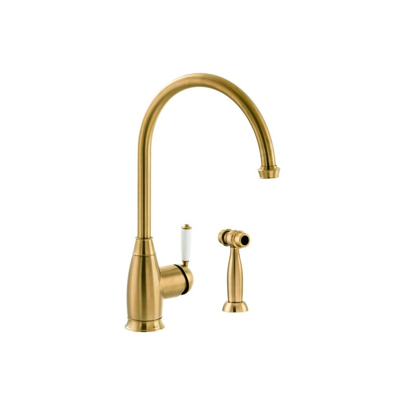 Abode Astbury Single Lever Mixer Tap w/Handspray – Forged Brass