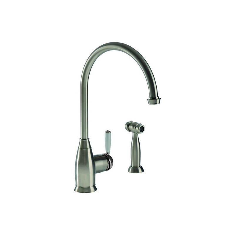 Abode Astbury Single Lever Mixer Tap w/Handspray – Pewter
