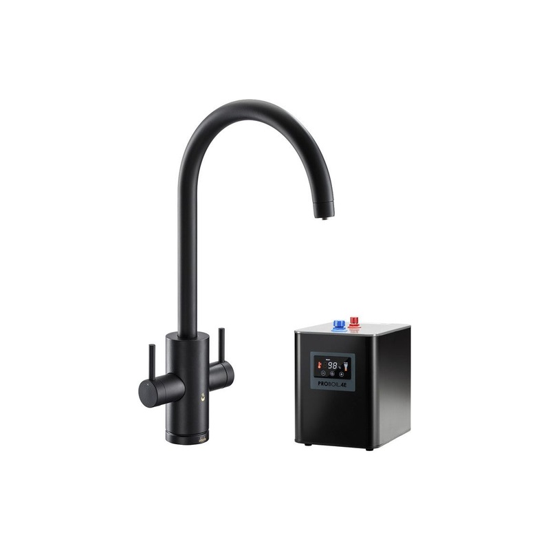 Abode Profile 4 IN 1 Monobloc Tap & Proboil.4E Tank – Matt Black