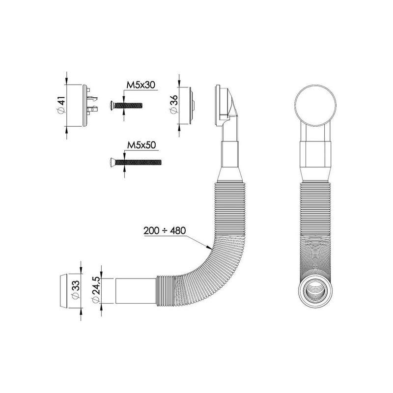 Abode Round Overflow Kit – For Ceramic/Granite Sinks
