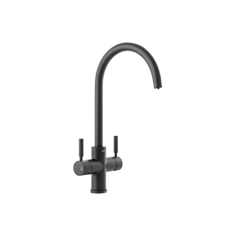 Abode Propure 4 IN 1 Swan Spout Monobloc Tap – Matt Black