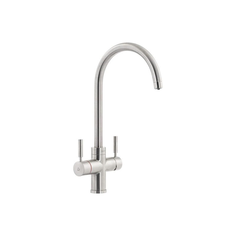 Abode Prostream 3 IN 1 Swan Spout Monobloc Tap – Brushed Nickel
