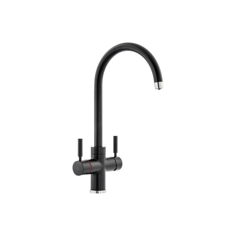 Abode Prostream 3 IN 1 Swan Spout Monobloc Tap – Matt Black