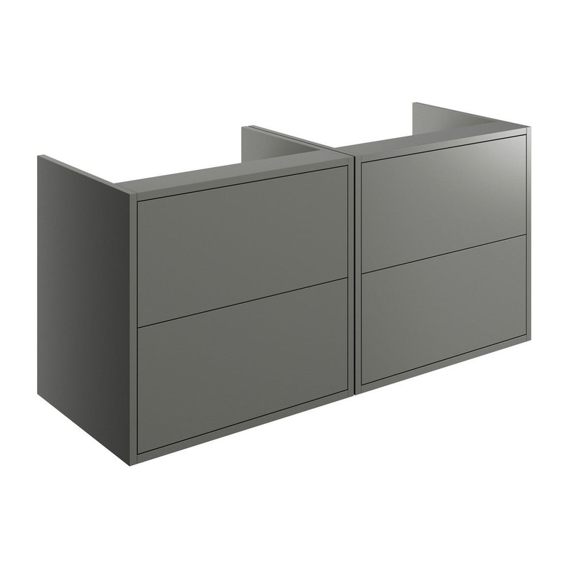 Frontage 1200mm Wall Hung Basin Unit Run (No Top) – Matt Grey