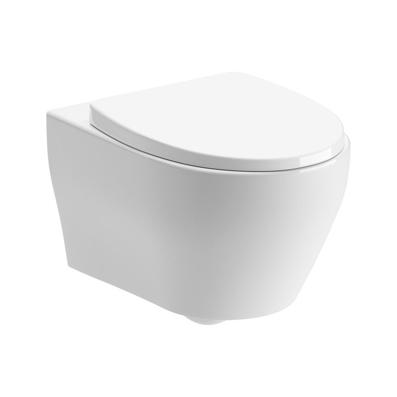 Abba Slim Soft Close Toilet Seat – White Barcode
