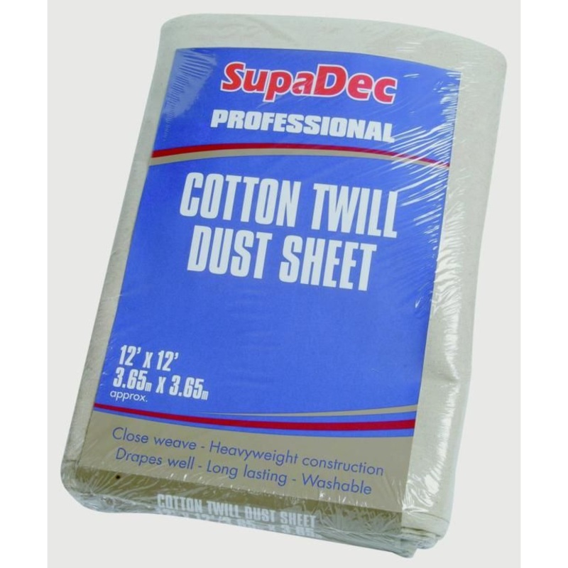SupaDec Cotton Twill Dust Sheet