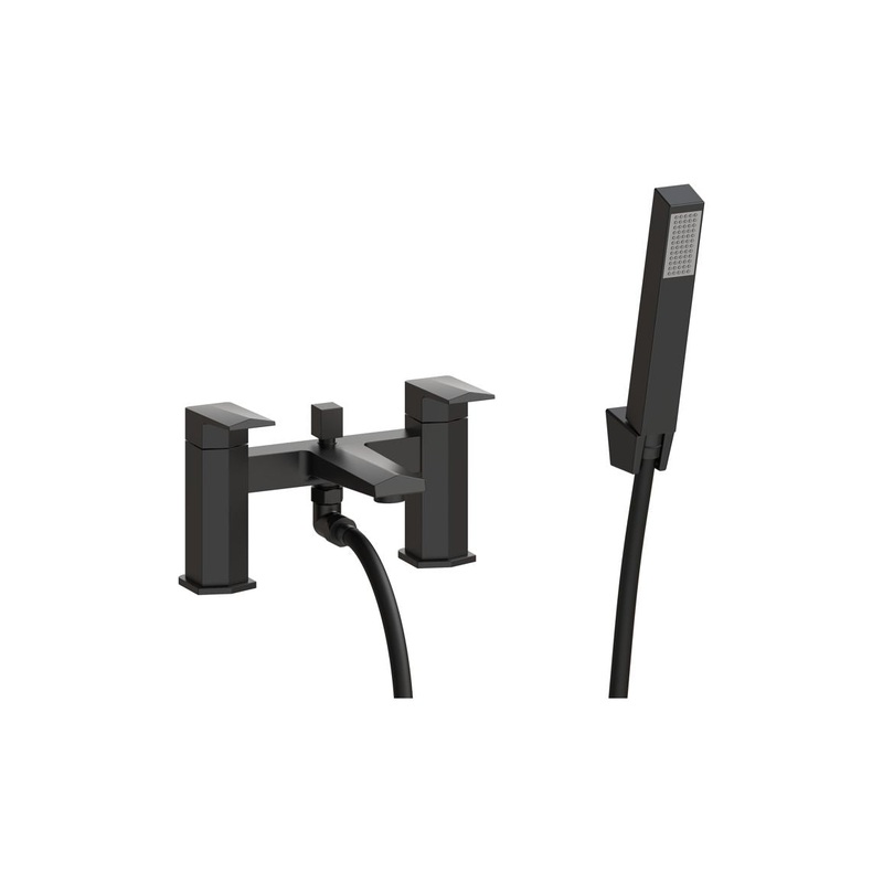 Roose Bath/Shower Mixer & Bracket – Matt Black