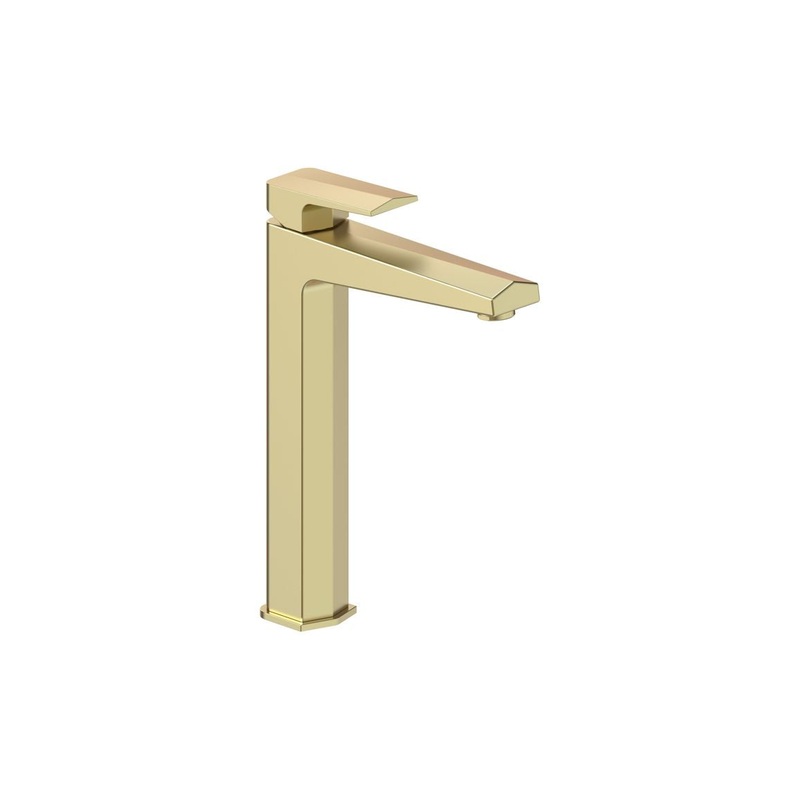 Roose Tall Basin Mixer – Brushed Brass