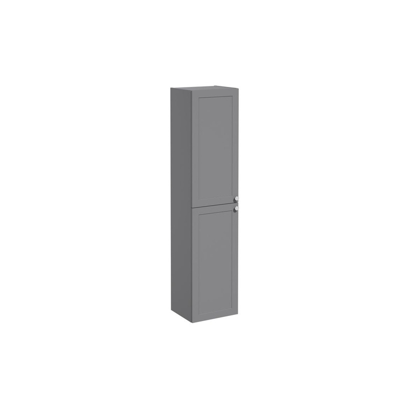 VitrA Root Classic 40cm 2 Door Tall Unit (LH Hinge) – Matt Grey