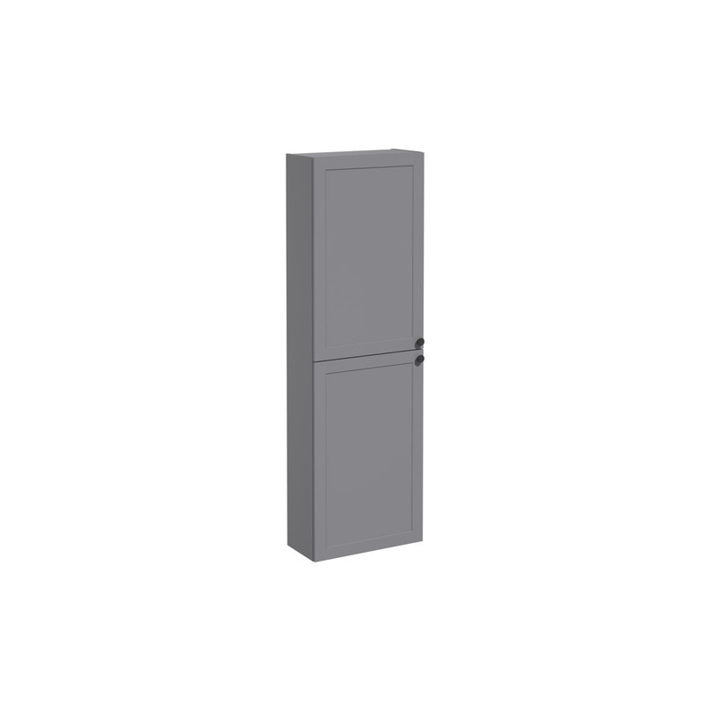VitrA Root Classic 55cm 2 Door Slim Tall Unit (LH Hinge) – Matt Grey