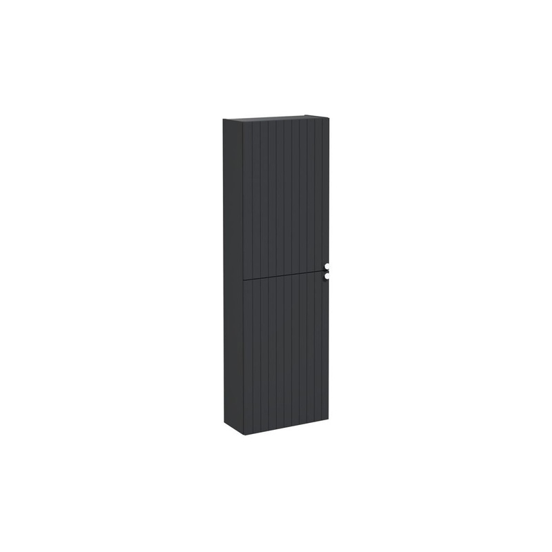 VitrA Root Groove 55cm 2 Door Slim Tall Unit (LH Hinge) – Matt Graphite
