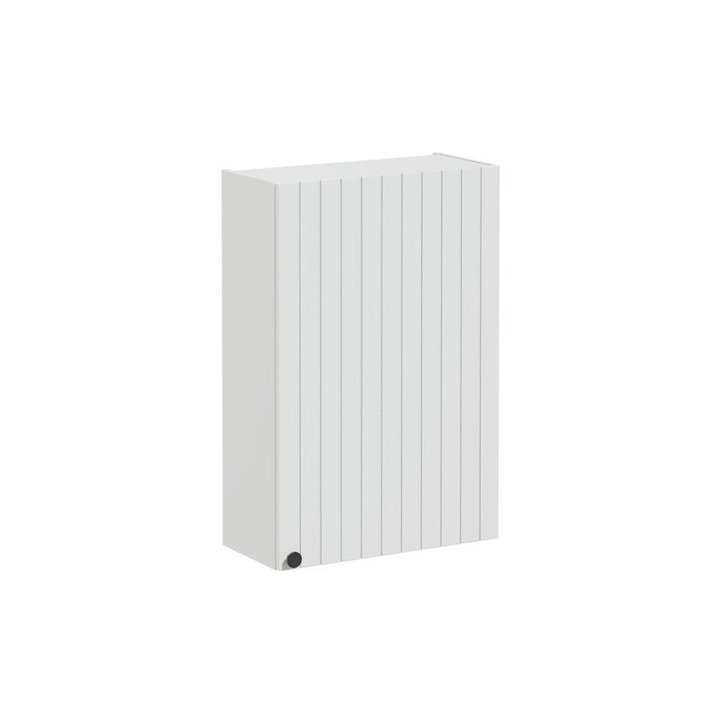 VitrA Root Groove 60cm 1 Door Upper/Wall Unit (RH Hinge) – Matt Light Grey