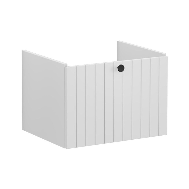 VitrA Root Groove 60cm 1 Drawer Washbasin Unit – Matt Light Grey