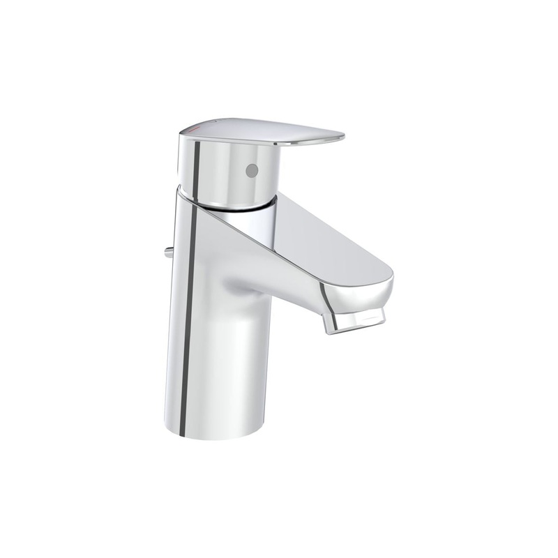 VitrA Flow Round Basin Mixer w/Waste Lever – Chrome