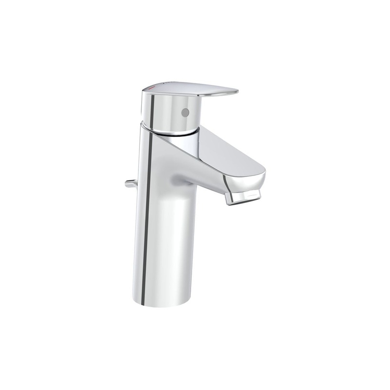 VitrA Flow Round Large Basin Mixer w/Waste Lever – Chrome