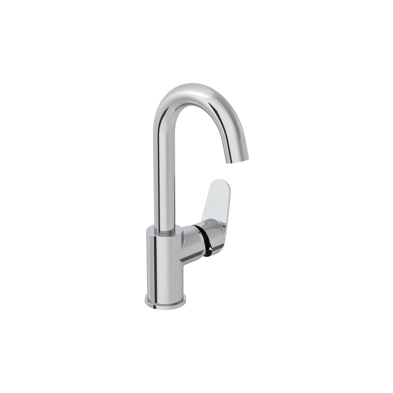 VitrA Flow Round Swivel Basin Mixer – Chrome
