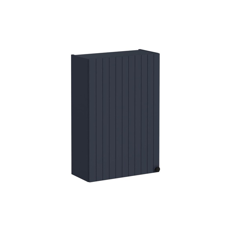 VitrA Root Groove 60cm 1 Door Upper/Wall Unit (LH Hinge) – Matt Dark Blue