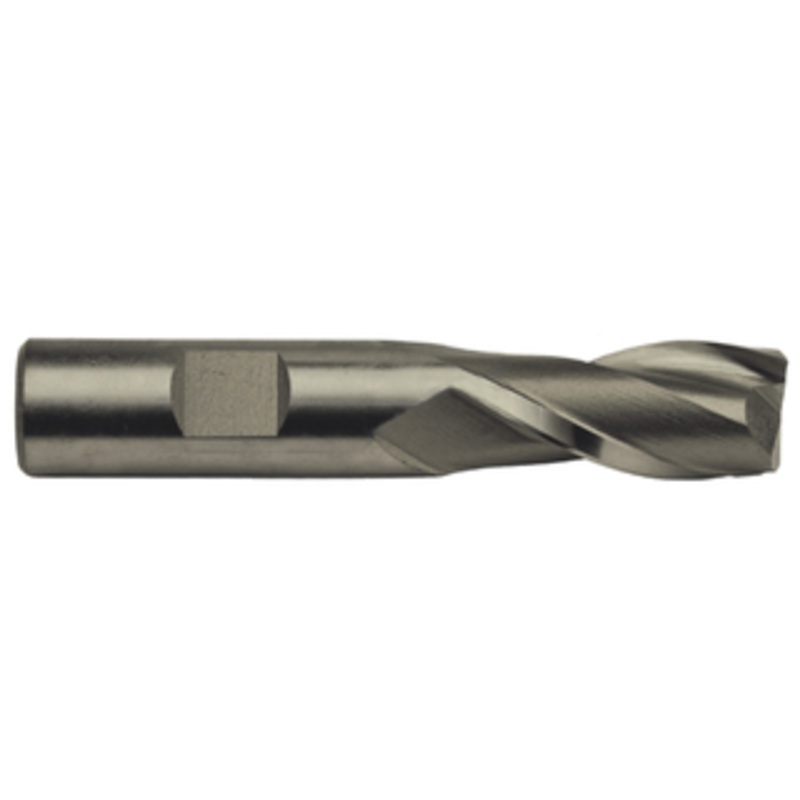 Precise 2 Flute M42 8% Cobalt Metric Single End Mill, 16mm Size, 5/8 Shank Diameter