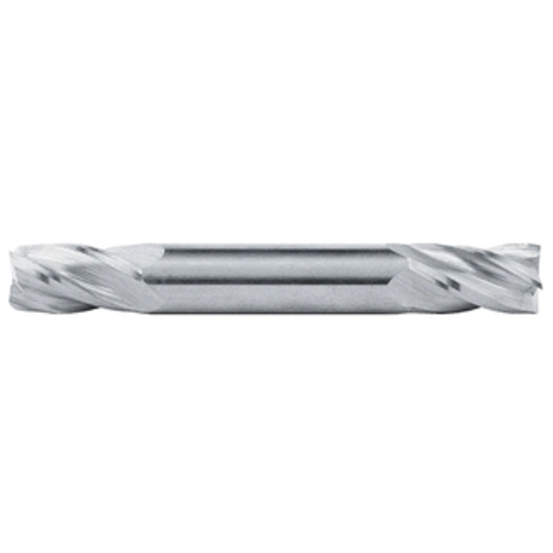 Rushmore USA 4 Flute Metric Solid Carbide Double End Mill, 12mm Size & Shank Diameter, 25mm Length of Cut, 100mm Overall Length