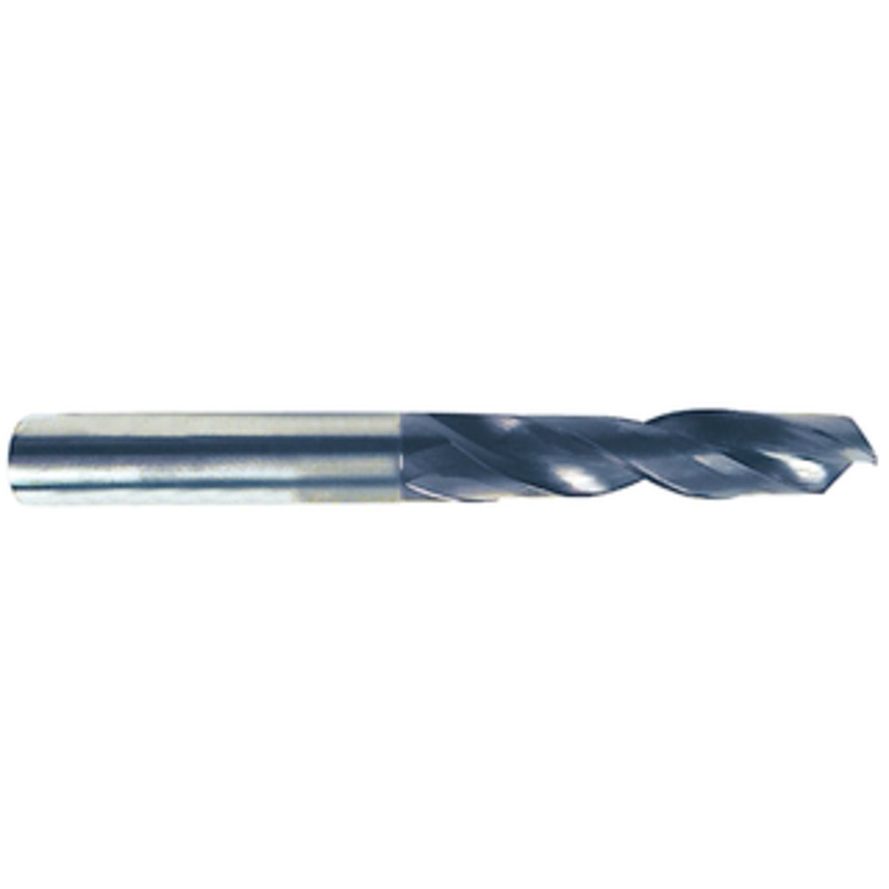 YG-1 2 Flute Solid Carbide Coolant Fed 3XD TiALN Coated Drill, 7/32 Size, .2188 Decimal Size, 15/64 Shank Diameter, 1.181 Flute Length, 3.228 Overall Length