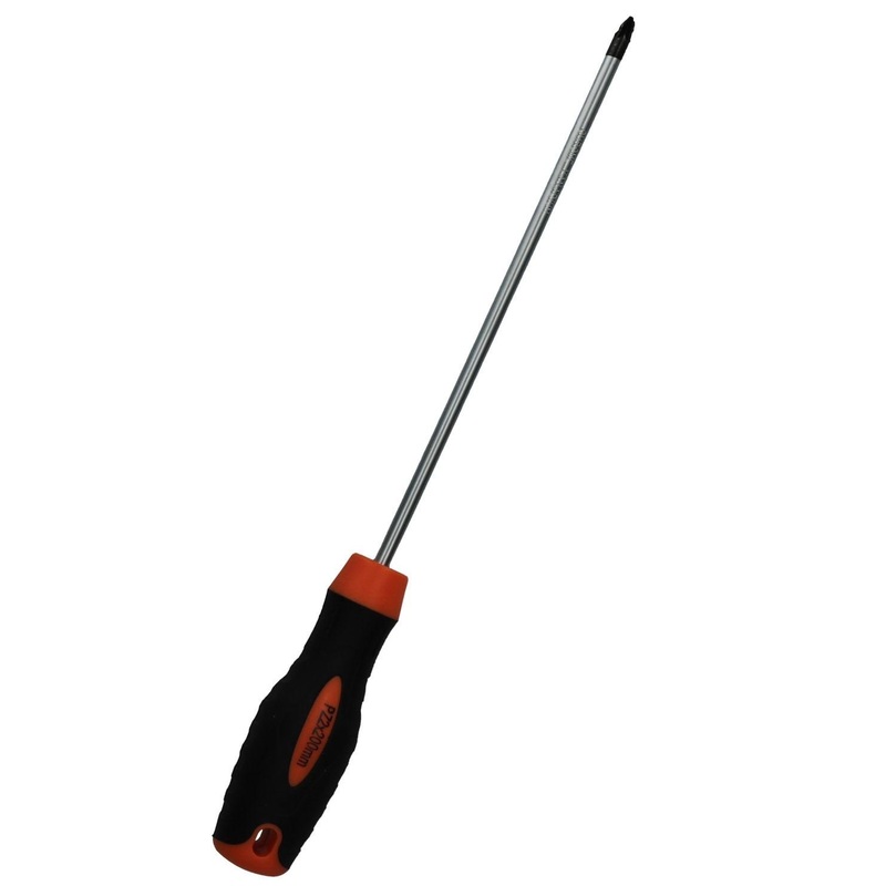 Compare ab tools pozi pz2 long screwdriver 200mm shank total length 310mm rubber grip handle size 0.27337320488 products from over 25,000 stores