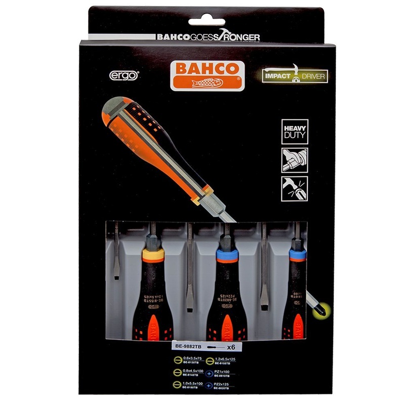 Compare bahco black ergo through blade screwdriver set – piece premium tool kit for professionals size 6 products from over 25,000 stores