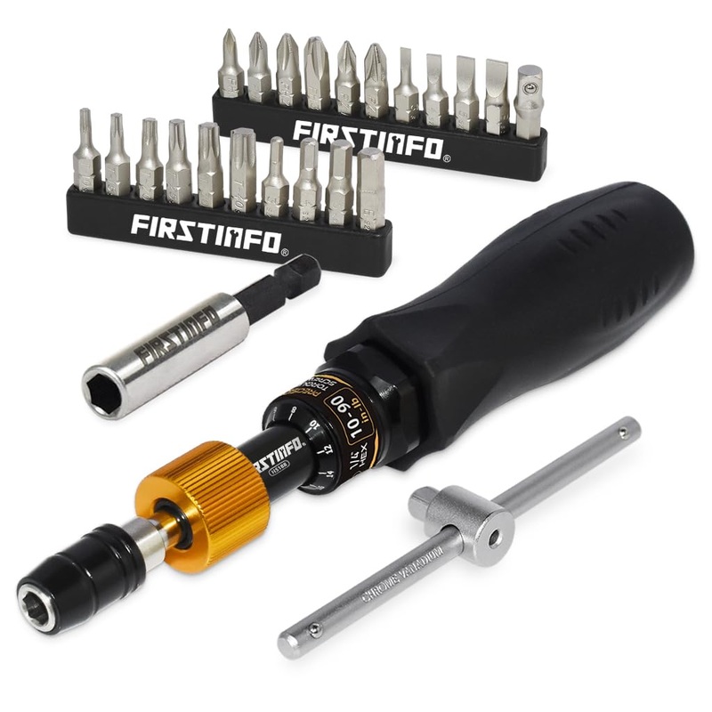 Compare firstinfo tools fit your needs black firstinfo h5188y1 | 1/4 | 10-90in-lb | adjustable torque screwdriver | with quick release bit holder & screwdriver bits set size 1 products from over 25,000 stores