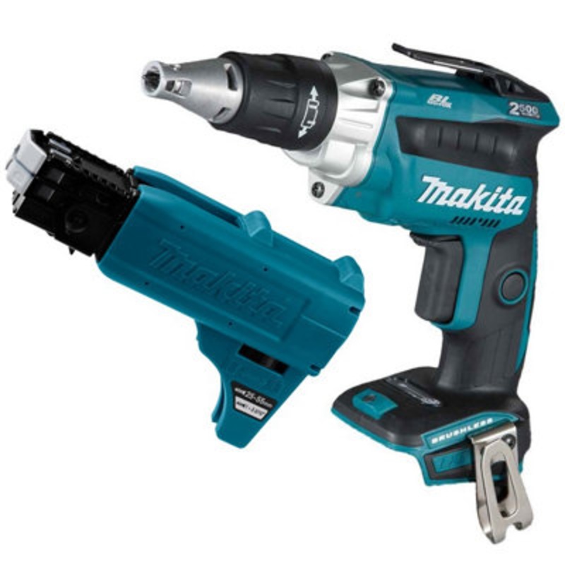 Compare makita dfs250z 18v brushless collated autofeed drywall screwdriver + attachment products from over 25,000 stores