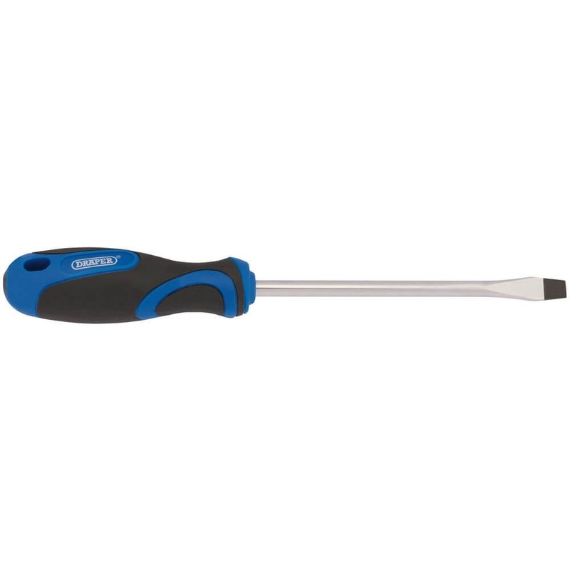Compare draper 48924 soft grip plain slot screwdriver x 150mm each size 8.0 products from over 25,000 stores