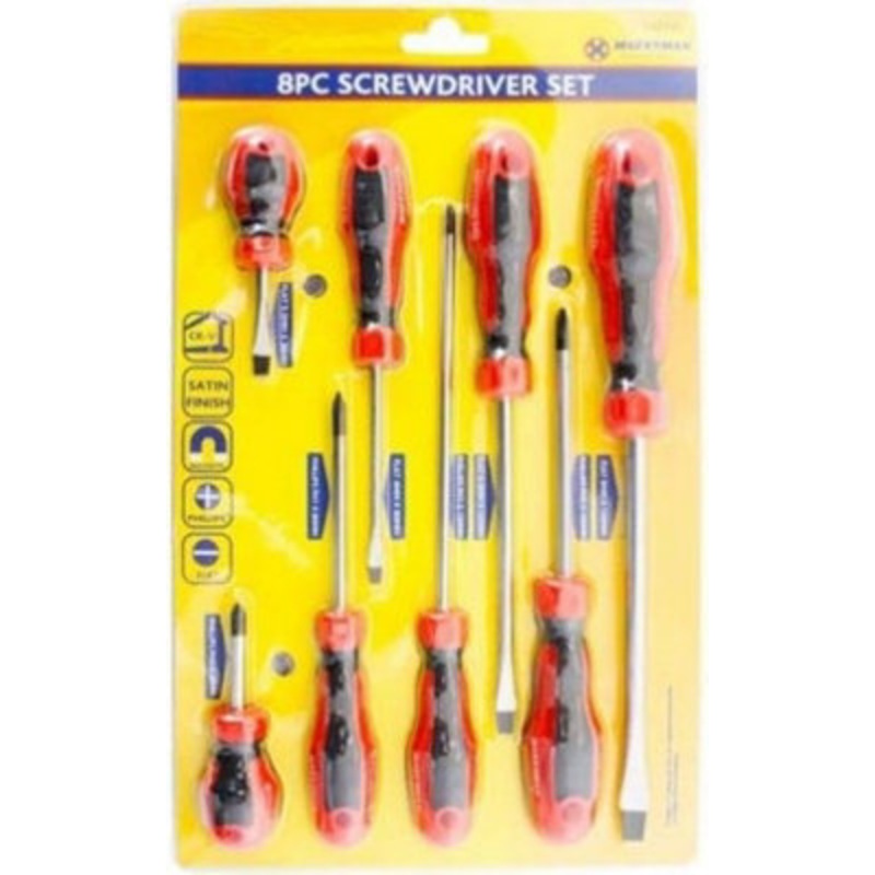 Compare marksman 8pc heavy duty screwdriver set magnetic cr-v phillips flat tool grip workshop products from over 25,000 stores