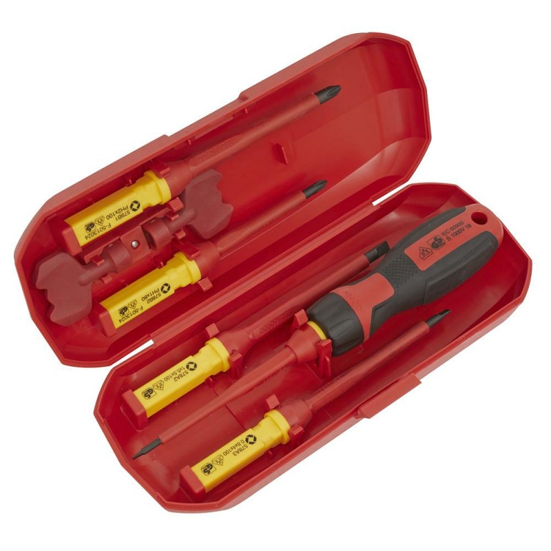 Compare sealey screwdriver set interchangeable 8pc – vde approved, multi ak61280 products from over 25,000 stores