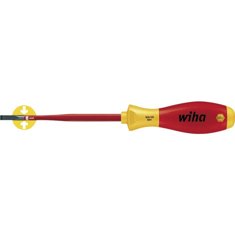 Compare wiha slotted electricians screwdrivers insulated vde slim fit softfinish 1000v slim 4.0mm x 100mm 35390 small products from over 25,000 stores