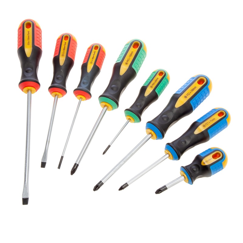 Compare b&q xtrade 8 piece screwdriver set in case slotted phillips & pozi products from over 25,000 stores