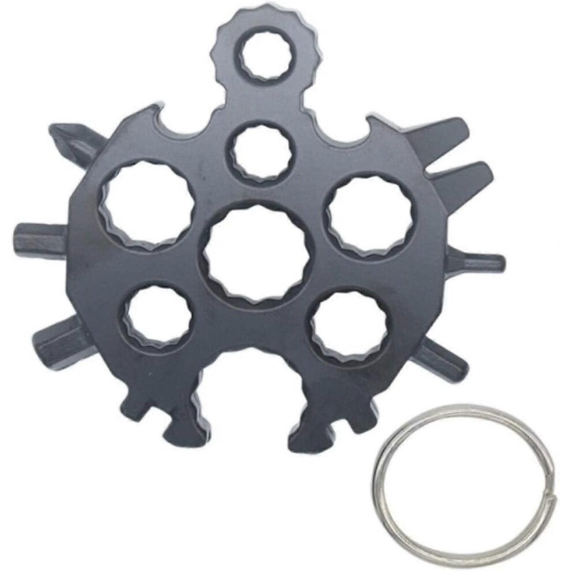 Compare fitville black (as show, one size) 18-in-1 snowflake card combination portable multifunctional snowflake keychain screwdriver,1pcs(black) products from over 25,000 stores