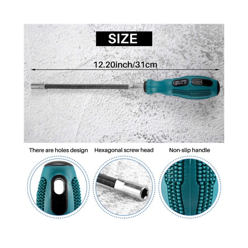Compare jojomino black/green 7mm socket screwdriver flexible hex flex manual socket screw driver hand tools products from over 25,000 stores