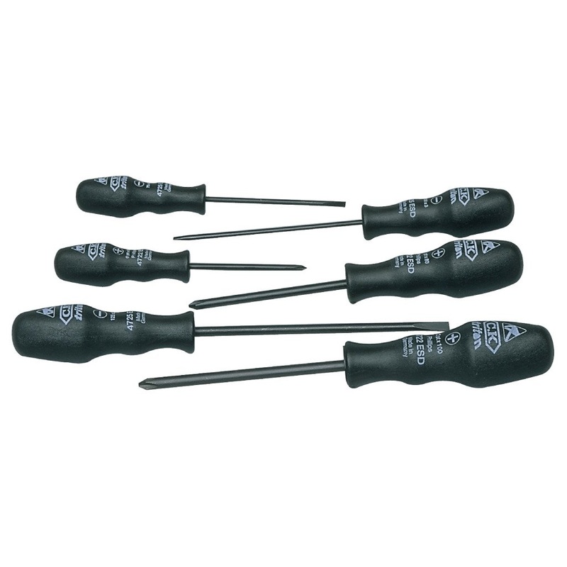 Compare new ck tools ck triton esd screwdriver set of slotted phillips t4741sesd size 6 products from over 25,000 stores