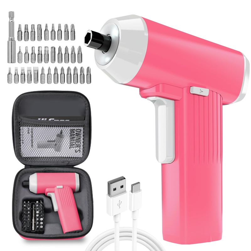 Compare hi-spec tools pink/light 3.6v cordless electric screwdriver usb power rechargeable pc bit set with bag size 34 products from over 25,000 stores