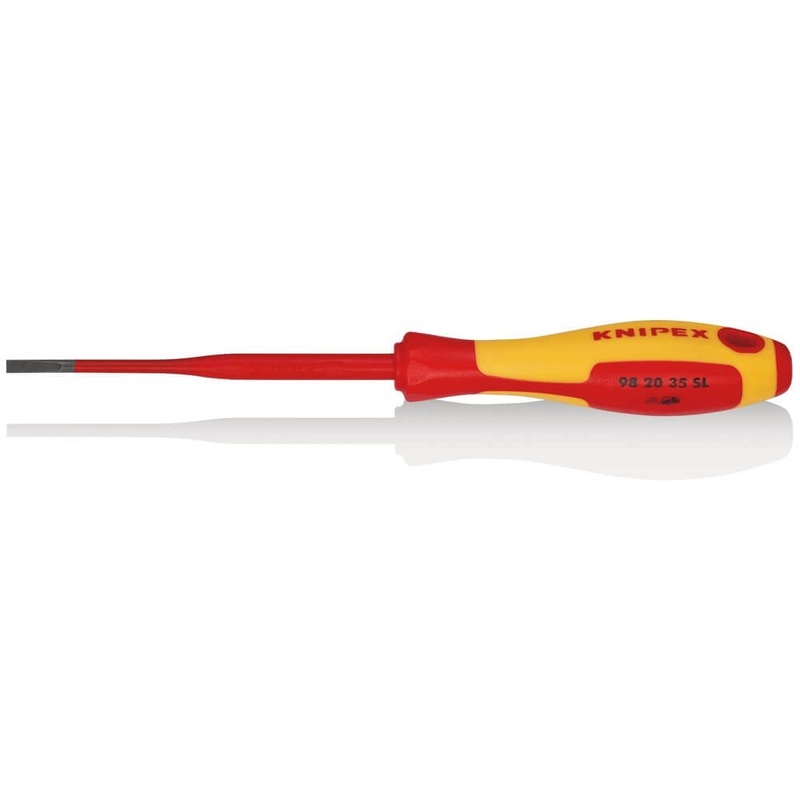 Compare knipex 98 35 sl vde insulated slotted screwdriver, 3.5 x 100mm – slim 72380 size 20 products from over 25,000 stores