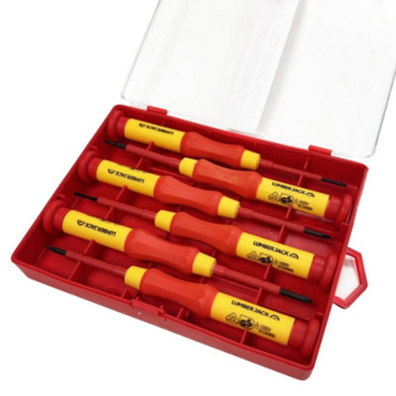 Compare lumberjack tools lumberjack 6pc vde precision screwdriver set, chrome vanadium steel, phillips & flat head, for electrical work size 6 products from over 25,000 stores